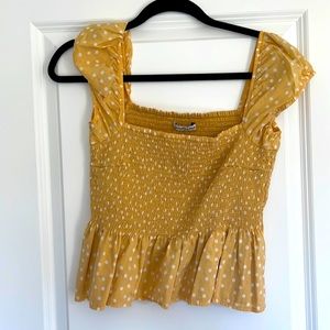 Abercrombie & Fitch Yellow Crop